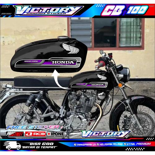 Jual STRIPING VARIASI MOTOR CB 100 HONDA STIKER LIST HONDA CB - Main Image