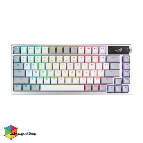 Promo ASUS ROG Azoth White - 75% Wireless DIY Gaming Keyboard, OLED ...