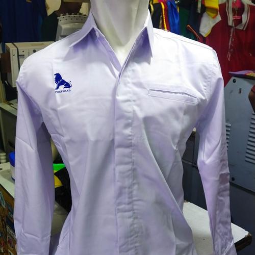 Sadell Jual Kemeja Custom Seragam Custom Logo Perusahaan Lengan Panjang Pria ...