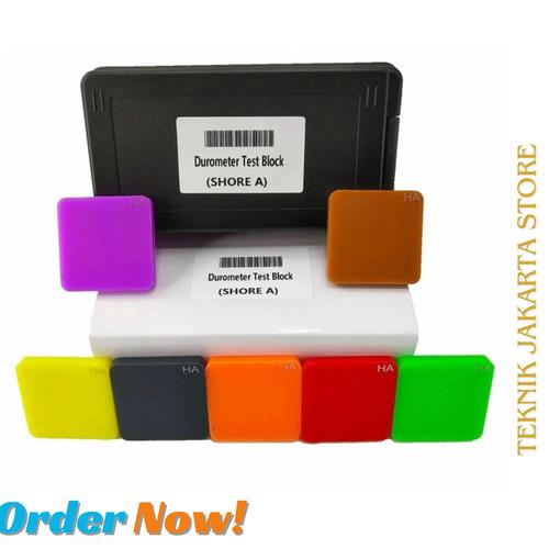 Jual Durometer Test Block Kit Shore A Hardness Tester Ruber Plastic
