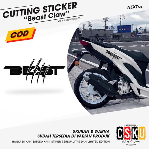 Jual Cutting Stiker Beast Claw Variasi Motor Mobil Stiker Cakar Hewan ...