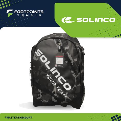 Promo Tas Tenis Solinco Tour Team Backpack Black Camo Tennis Bag