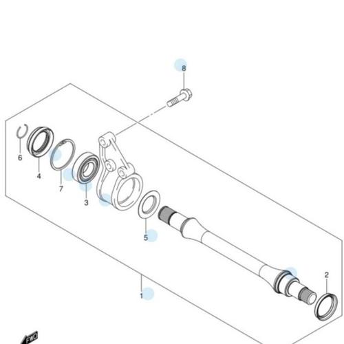 Jual " oil seal drive shaft intermediate as roda kanan ertiga swift