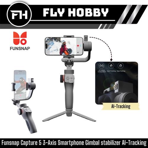 FUNSNAP C05 Gimbal Stabilizer For Smartphone, IPhone Gimbal W/Focus Wheel Face/Object Tracking