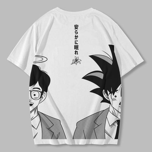 T-shirt Dragon Ball Z Rétro Neuf - San Goku, Végéta, Toutes Tailles