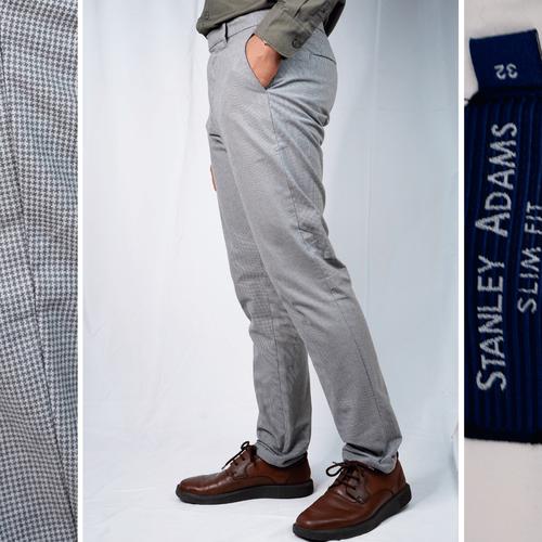 Stanley Adams Texture Celana Panjang Slim Pria