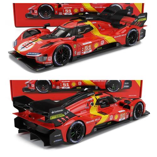 Bburago 1/18 - Ferrari 499p 3.0l Turbo V6 - Winner 24h Le Mans 2024