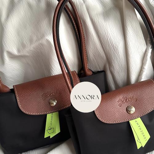 Jual Longchamp Le Pliage Classic Black Small/ Medium Long Handle ...