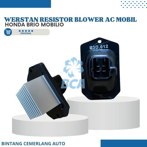 Jual WERSTAN RESISTOR BLOWER AC MOBIL HONDA BRIO MOBILIO ASLI Kab