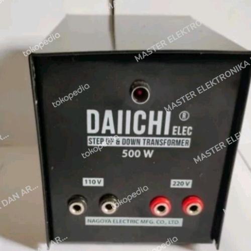 Trafo Arduino Jual trafo travo step up down 500w 500watt daiichi daichi 220v to 110v ...