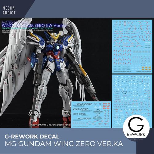 Jual Water Slide Decal MG Wing Zero Ew Ver Ka Gundam by G-rework - Kab ...