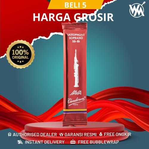 7291 Reed Jual Vandoren Reed Saxophone Soprano Java Red Cut 2,5 SR3025R / SR ...