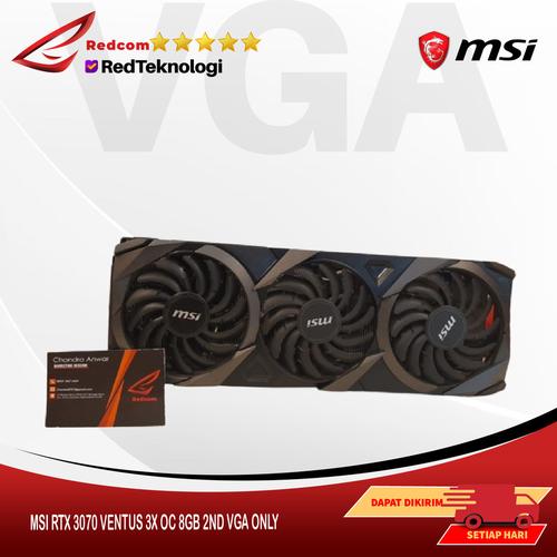 MSI RTX 3070 VENTUS 3X OC 8GB 2ND VGA ONLY di Redteknologi-redcom  Tokopedia