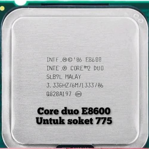 Jual PROCESSOR CORE 2 DUO E8600 PROCESSOR CORE2 DUO E8600 CORE DUO ...