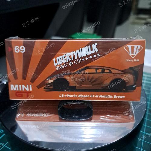 mini gt NISSAN GT-R R35 metallic brown