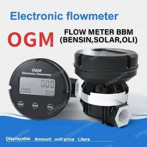 Jual Flow meter OGM DIGITAL 1 inch - Oval Gear Electronic Flowmeter ...