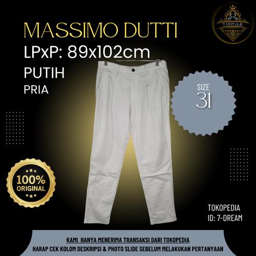 Massimo Dutti Original Celana Jeans Pria Putih  Secondhand Preloved di 7-dream Tokopedia