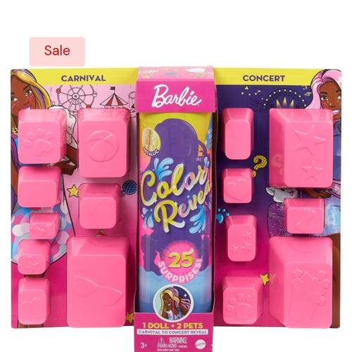 Jual Barbie Color Reveal Ultimate Gift Set 1 Doll 2 Pets 25 Surprise ...