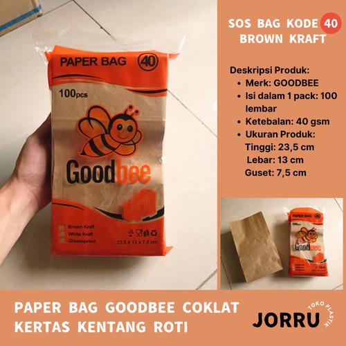 Brown Roti Paper Jual PAPER BAG KODE 40 - BROWN KRAFT - KERTAS ROTI ISI 100 PCS ...
