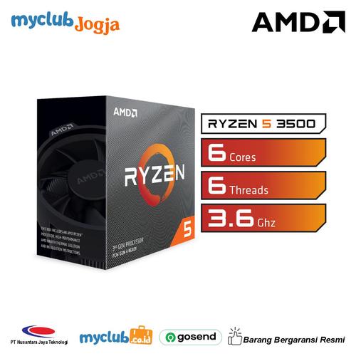 Jual AMD RYZEN 5 3500 6 Cores 6 Threads 3.6GHz up to 4.1GHz Processor ...