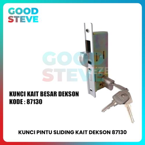 Jual Kunci Pintu Sliding Kait Dekkson 87130 Alumunium - Besar - Kota ...