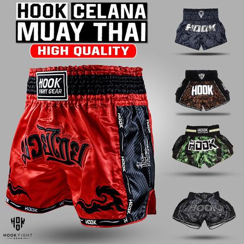 Jual CELANA MUAY THAI HOOK FIGHT GEAR, MUAY THAI SHORT, CELANA