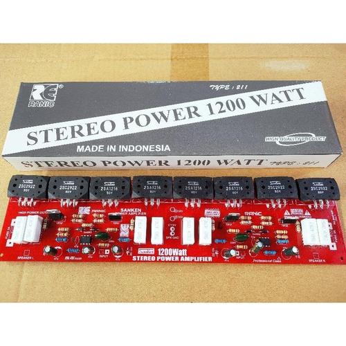 Jual Kit Power Amplifier 1200 Watt Stereo Plus Final 2SC2922 2SA1216