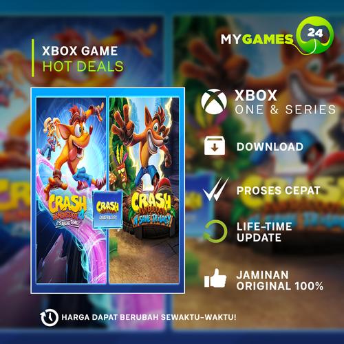 Jual Crash Bandicoot Quadrilogy Bundle xbox one series XS game Kota