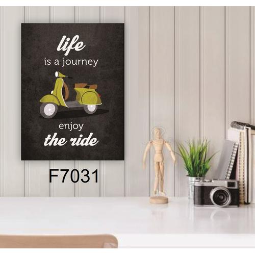 Jual Poster Frame Hiasan Dinding Vintage Quotes of Life 3D Kayu Tebal