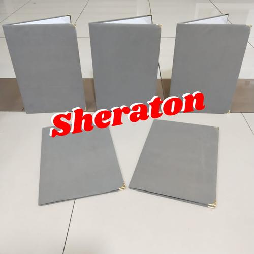 Jual map kantor map bludru upacara bendera warna abu-abu UK. F4 ...