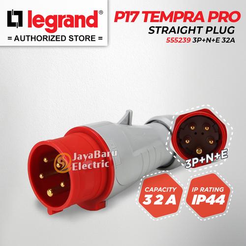 Jual Legrand Straight Plug 3P+N+E / 5 Pin 32A P17 Tempra Pro 555239 ...