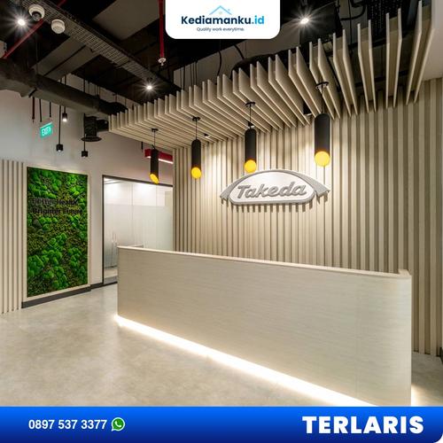 Jual Backdrop Kantor - Background Ruang Kerja Wallboard Dekorasi