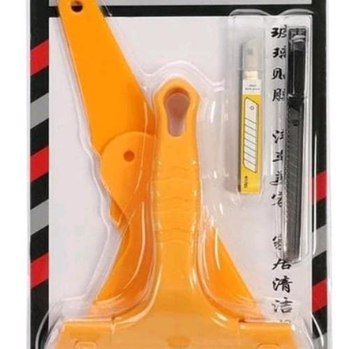 Jual Alat pasang kaca film stiker Scraper lengkap plus cutter Kota