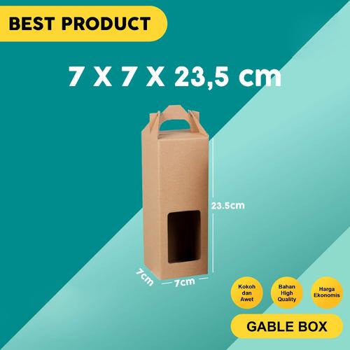 Jual Box Jiinjing Botol 250ml Kardus Kemasana Minuman Gable Box Coklat ...