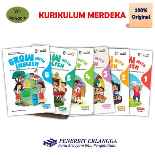 Jual Grow With English SD Kelas 1 2 3 4 5 6 - Kurikulum Merdeka - 6 ...