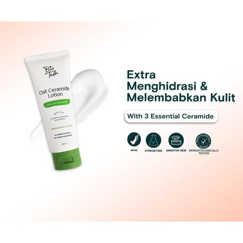 Jual Biotalk Oat Ceramide Lotion Hydralock Moisturizer for Eczema