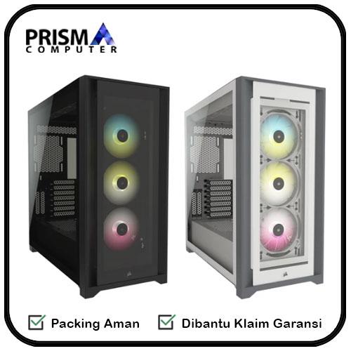 Jual Casing Corsair iCUE 5000X RGB Tempered Glass Mid Tower ATX - Hitam ...