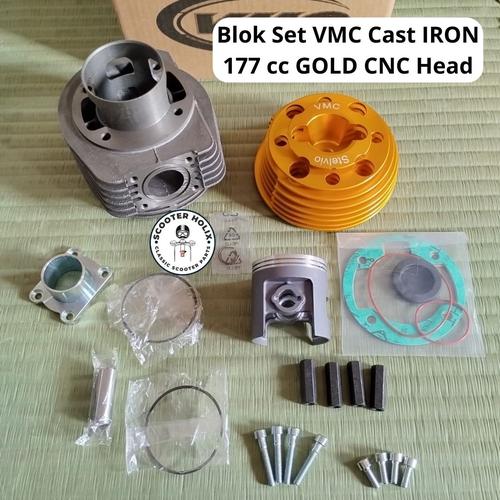 Jual Blok Set VMC Cast IRON 177 cc GOLD CNC Head utk PX Exclusive