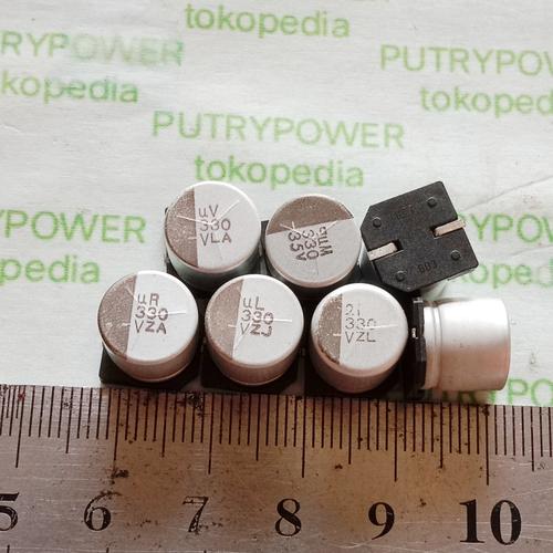 Lot De 10 Condensateurs Panasonic 3300µF 6.3V - Ref EEVFK0J332V, SMD, 85°C