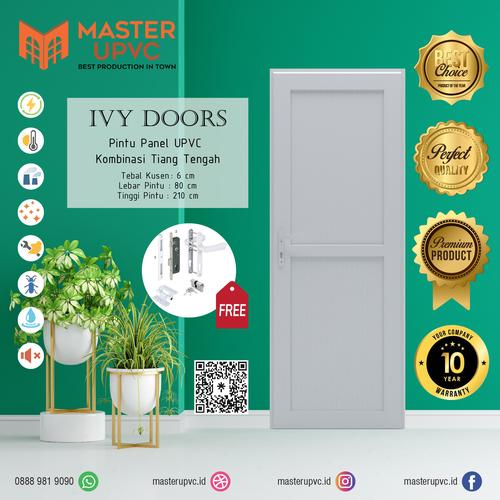 Jual Ivy Door - UPVC Pintu Kamar Kedap Suara, Pintu Kamar Mandi Anti