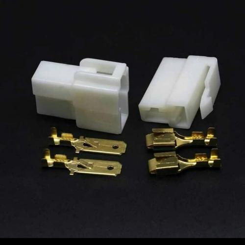 Jual Socket Motor 2Pin Besar + Skun Soket konektor Kabel 2 Pin Besar ...