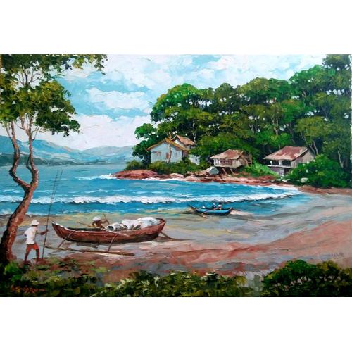 Jual Lukisan Pantai Jakarta Selatan Ong