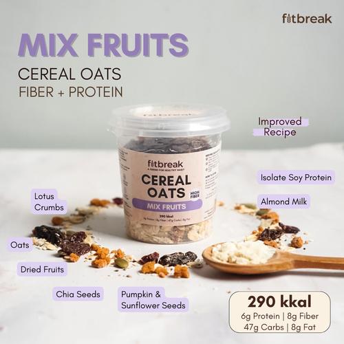 Jual FITBREAK Mix Fruits Cereal Oats - Jakarta Selatan - Green Kind by ...