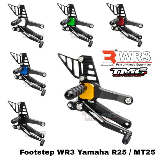 Jual Foot Step racing underbone R25 MT25 by WR3 - Gold - Kota Cirebon ...