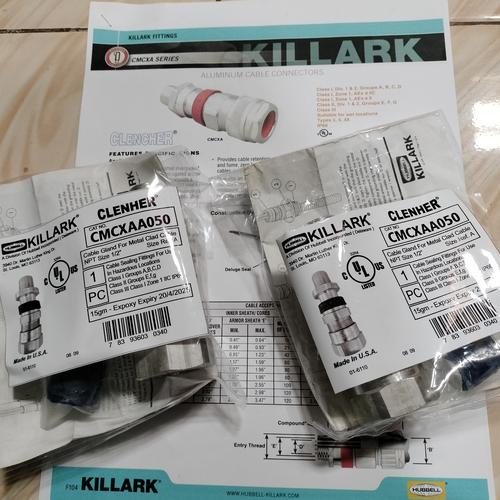 Jual CABLE GLAND KILLARK CMCX AA050 For METAL CLAD NPT 1/2" c/w. COMPOUNT Kab. Bengkalis UD