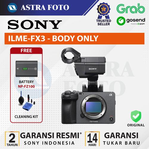 SONY FX3 Full Frame Cinema Line Body Only Garansi Resmi Sony FX-3 di  Astra Foto Tokopedia