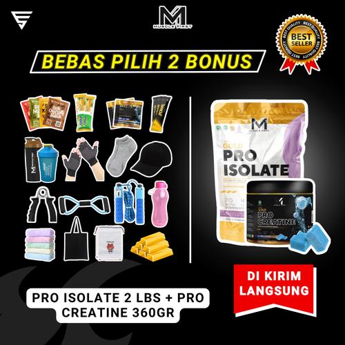Jual [GARANSI ORI] Muscle first M1 Pro creatine 360gr + Pro isolate 2 ...