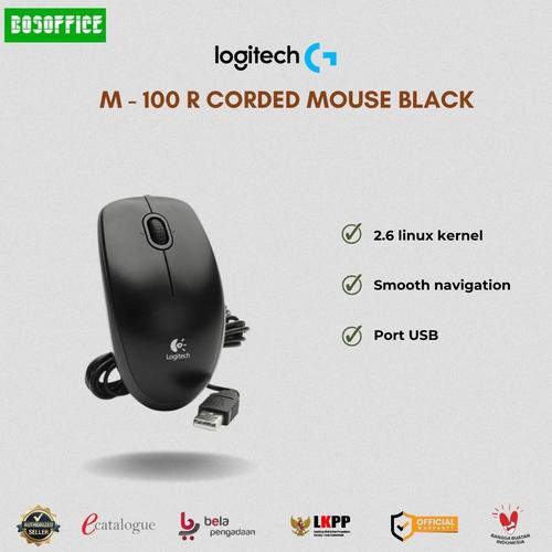 M R002 Mouse Jual M 100r Corded Mouse - Black - Trendy - Ori - Jakarta Barat ...