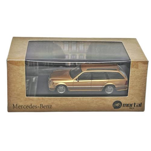 Mortal 1/64 Mercedes-Benz E-Class E300 S124 Wagon Blue2 Diecast Car Model Toy