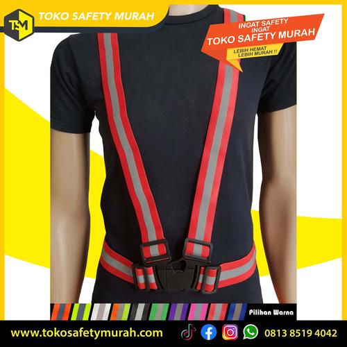 Jual Rompi Safety Karet Safety Vest Scotligh Elastic Reflective Rompi V Orange Jakarta Pusat